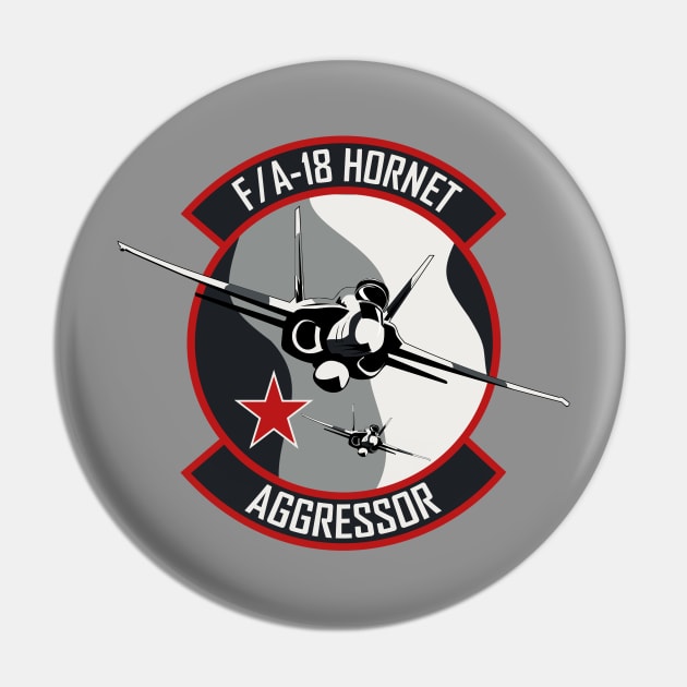 F/A-18 Hornet Aggressor Pin by TCP