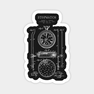 Stopwatch technical drawing patent design Magnet