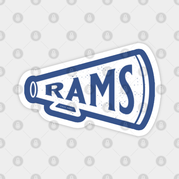 deadmansupplyco Vintage Football - Los Angeles Rams (White Los Angeles Wordmark) T-Shirt