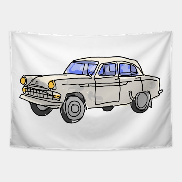 ussr cars Tapestry by Antho