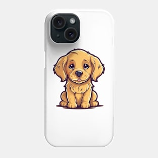 Cute Cartoon Golden Labrador Retriever Puppy Dog Phone Case