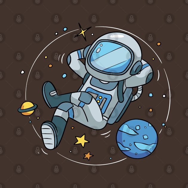 Astronaut Relaxing by Mako Design 