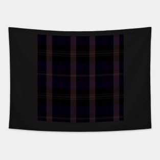 Gothic Aesthetic Artair 1 Hand Drawn Textured Plaid Pattern Tapestry