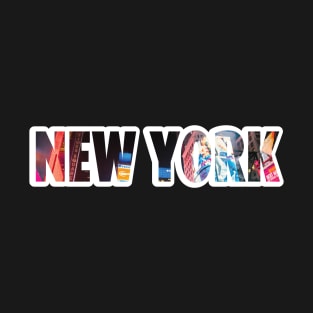 New York city walk typography letters NY city T-Shirt