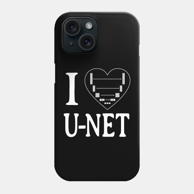 I LOVE U-NET, Deep Learning, AI, Neural Network Phone Case by Decamega