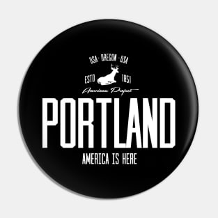 USA, America, Portland, Oregon Pin