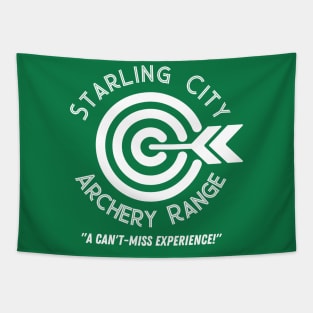 Starling City Archery Range (white) Tapestry