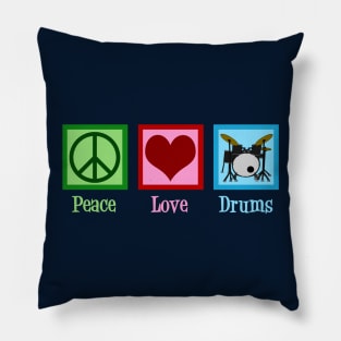 Peace Love Drums Pillow