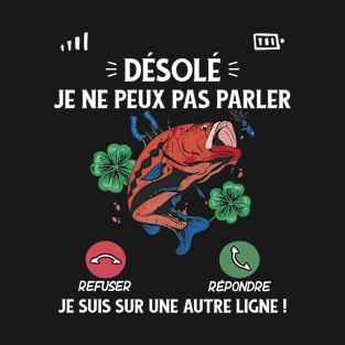 idee cadeau homme pour Papa et papy Pêcheur Pêche T-Shirt