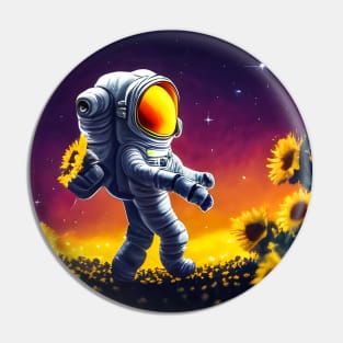 Astronaut sunflower garden Pin