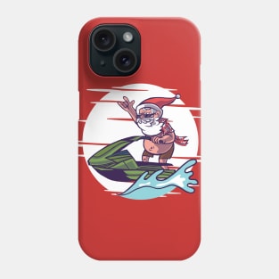 Jet Ski Santa Cartoon Phone Case