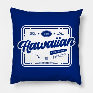 Authentic Hawaiian Cool Vintage Light Stamp Print Hawaii Native Gift Pillow