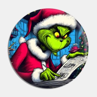 Whimsical Holidays: Grinch-Inspired Artwork and Festive Delights Pin