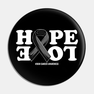 Skin Cancer Support | Black Ribbon Squad Support Skin Cancer awareness Pin