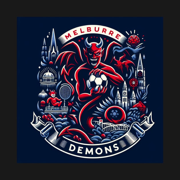 Unleashing the Power: Melbourne Demons in Action by euror-design