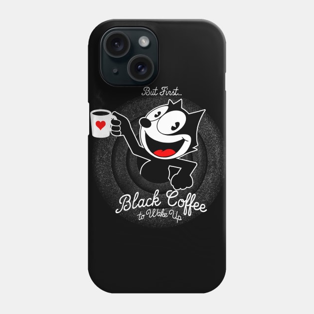 But First black Coffee Phone Case by Eoli Studio