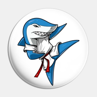 Karate Shark Pin