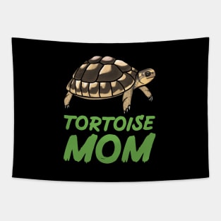 Tortoise Mom, Green, for Tortoise Lovers Tapestry