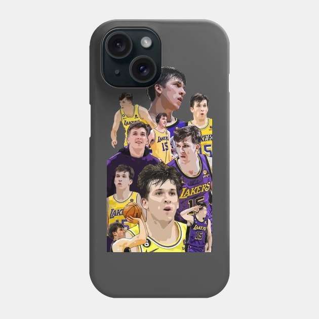 Austin Reaves Vector Art Phone Case by Playful Creatives