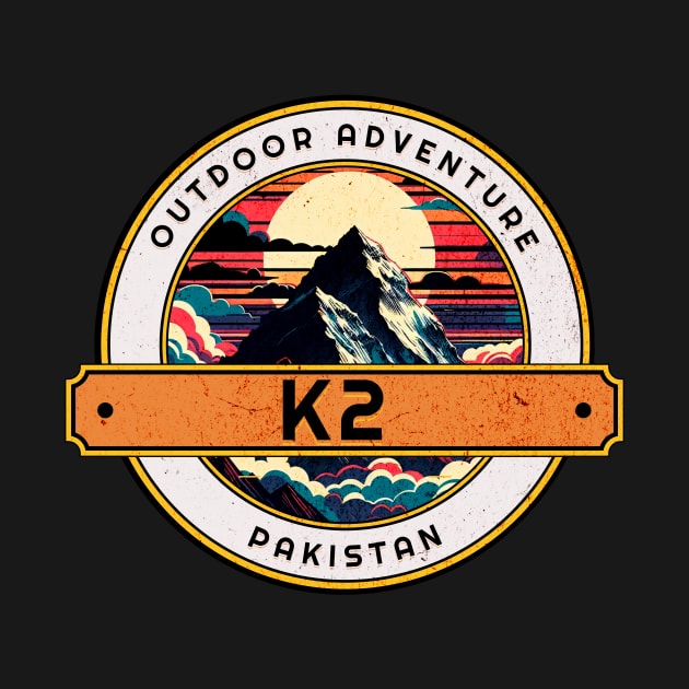 Outdoor Adventure Mountain K2 Pakistan Design by Miami Neon Designs