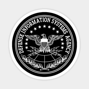 DISA Defense Information Systems Agency White Logo Magnet