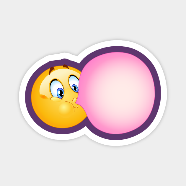 Bubble Gum Emoji Emoticon Emoji TeePublic