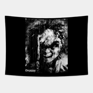 Chucky in the rain Tapestry