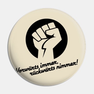 Forward always backwards (black) Pin