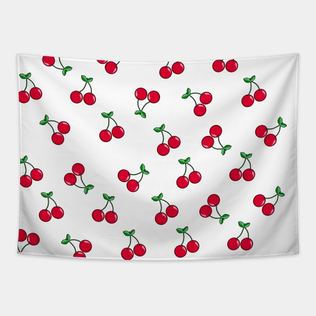 Cherries Tapestry by Braeprint