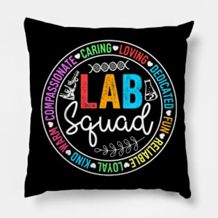 Lab Squad Funny Lab Week 2024 Medical Laboratory Technician Pillow