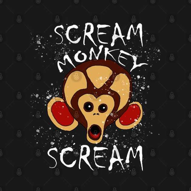 Scream Monkey Scream by Turnersartandcrafts