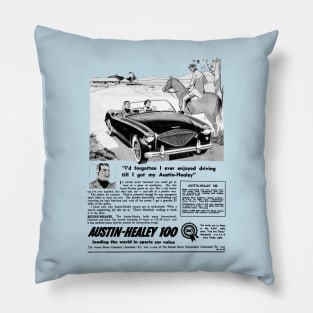 AUSTIN HEALEY 100 - advert Pillow