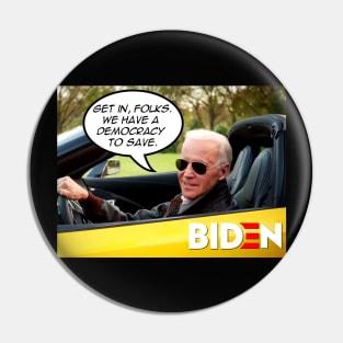 Biden Car Meme Pin