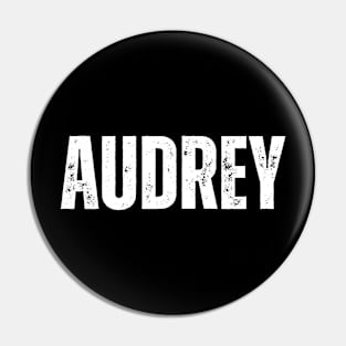 Audrey Name Gift Birthday Holiday Anniversary Pin