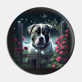 Gothic Staffy Pin