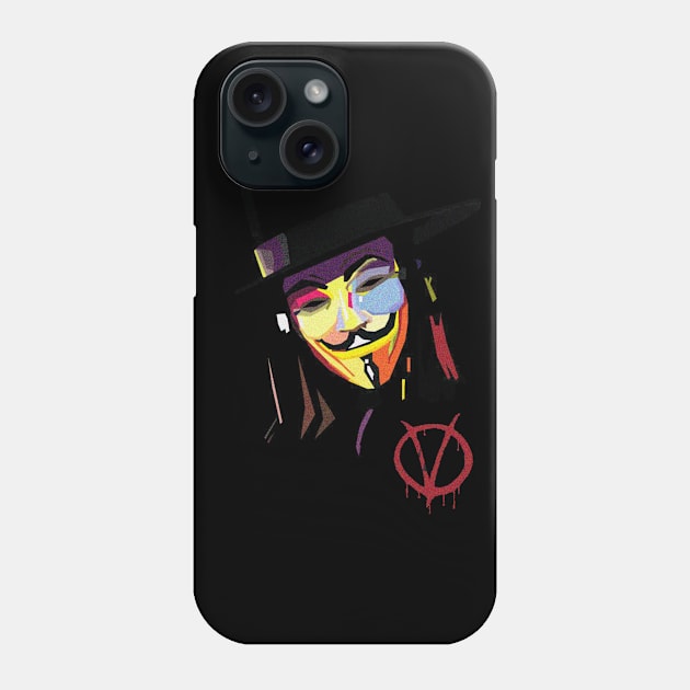 V or A = Violence or Anarcho Phone Case by thereselabossie