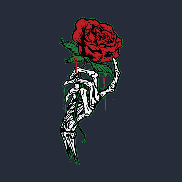 Bone Hand Rose by Shapwac12