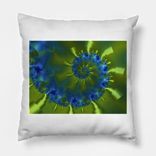 Delicate Blue Flowers Pillow