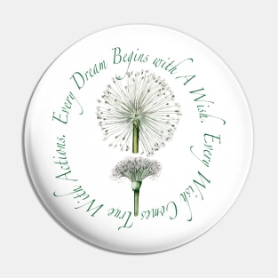 Dandelion Wishes Pin