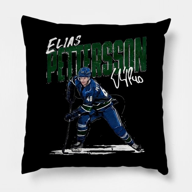 elias pettersson hockey Pillow by mazihaya pix