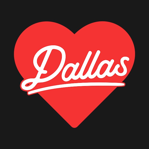 Dallas \\ Retro Vintage Heart Design by KianOlsen Art