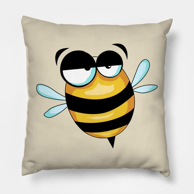 Cute Bee Pillow by Rebel Merch