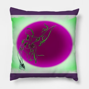 Strong Soul! light green Pillow