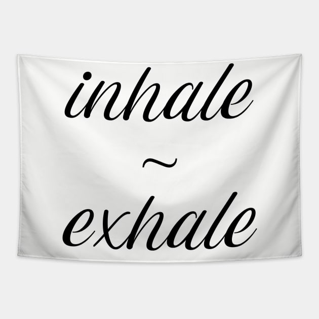 Inhale ~ Exhale : Yoga Tapestry by kaliyuga