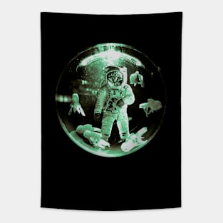 Funny AstroCat Design Tapestry