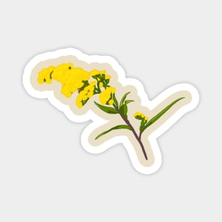 Goldenrod Pattern Magnet