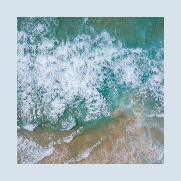 Sea Waves from Above by Moshi Moshi Designs