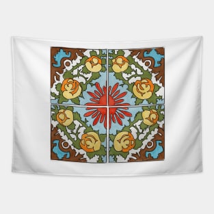 Talavera Golden Roses Tapestry