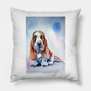 Basset hound puppy Pillow