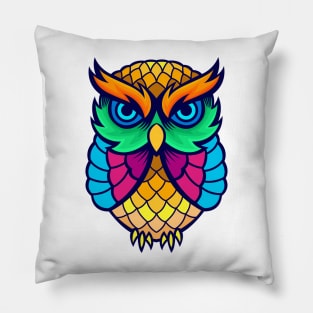 Owl Colorful Pillow